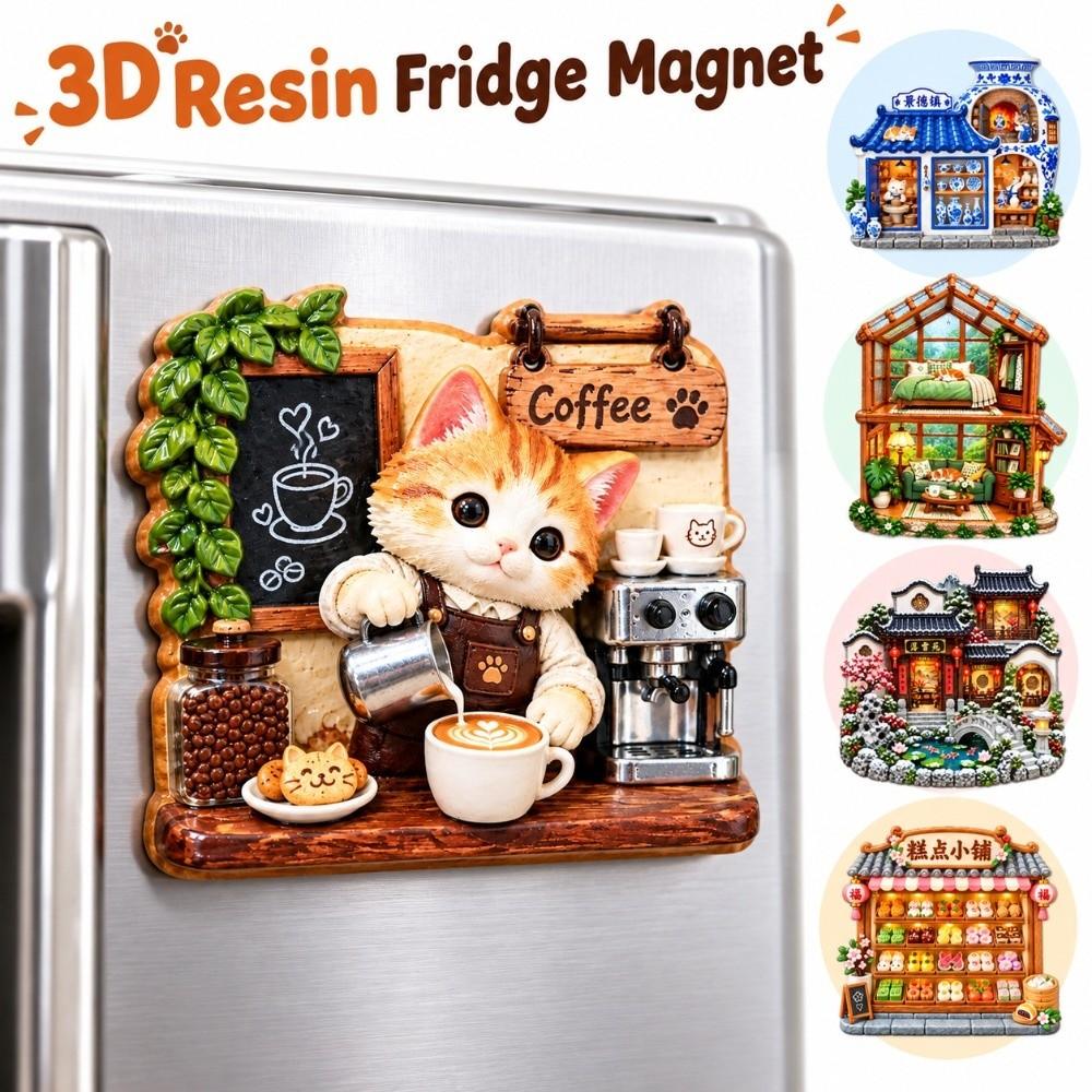 Cartoon Pattern Refrigerator Magnet Simulation Decorative Fridge Magnet Fridge Magnet Home Decor