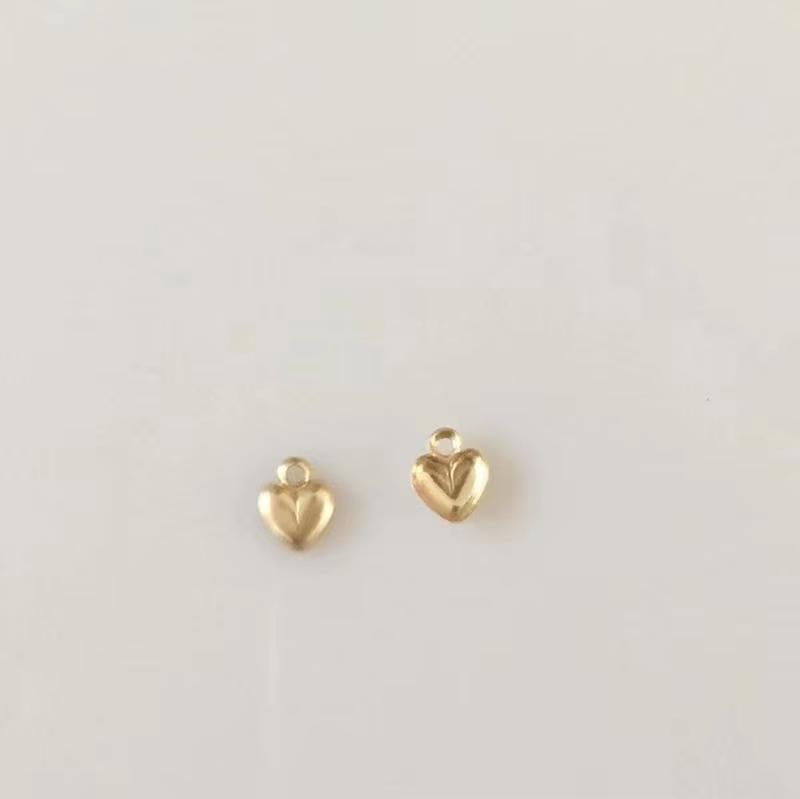 High Quality 14K Gold Filled Jewelry Accessories Necklace Pendant Peach Heart Charm
