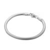 Punk Silver Plated 5MM Flat Snake Chain Bracelet For Women Men 316L Stainless Steel Fashion Classic Charm Bracelets Jewellery