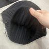 Rabbit fur knitted hat women's autumn and winter bow decoration sweet thermal hat outdoor headgear