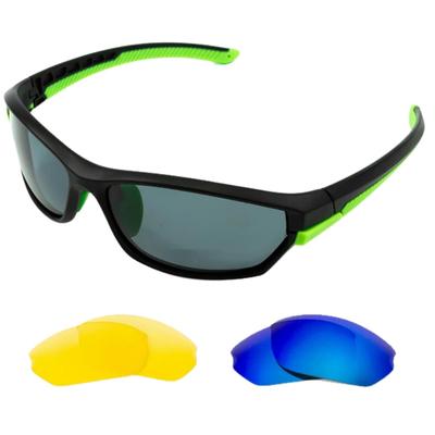 Sunglasses Sports Polarized Running Tennis Clear Polarized Baseball UV Protection Sports Golf Sunglasses Snow Mirror Skiing Cycling Lightweight Black