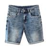 Pánské 2024 Letní Prané Džínové Tištěné Volné Středně Dlouhé Módní Šortky