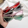 Luxury Cat Eye Rhinestone Classic Sunglasses Noble Luxury Designer Triangle Glasses Uv400 Trend Lunettes De Soleil Pour Femmes