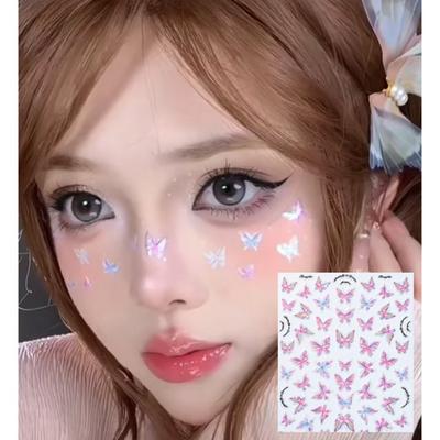 Boutique 38 Glitter Face Face Painting Sticker Cubic Makeup, 1 sztuka, Navisa