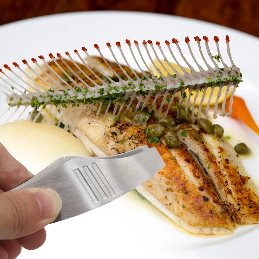 Fish Bone Removal Tools Stainless Steel Kitchen Tools Household Seafood Tongs Hair Removal Tools Tweezer Food Clips