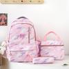 Zaino per studenti Borsa da scuola in tre pezzi Zaino resistente di grande capacità da donna