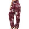 Women's Casual Flare Pants with Striped Digital Print – Trendy Boho Style