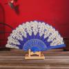 Folding Plastic Gold Powder Craft Hot Stamping Photo Prop Tool Hand Held Fan Folding Fan Dance Fan