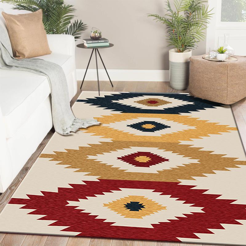 Bohemian Home Carpet Living Room Tea Table Large Carpet Rectangular Ethnic Style Carpet Bedroom Carpet