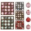 16pcs 6cm Christmas Hanging Balls Set Foam Xmas Tree Ornaments Christmas Balls Pendant  Party Favors