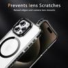 For iPhone 12 Pro Max Clear Phone Case with Lens Kickstand Cover Compatible with MagSafe
