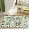 Luxury Floral Bath Mat - Extra Thick & Quick Dry Sponge - Super Absorbent, Skin-Friendly, Non-Slip Bathroom Rug - Elegant Style