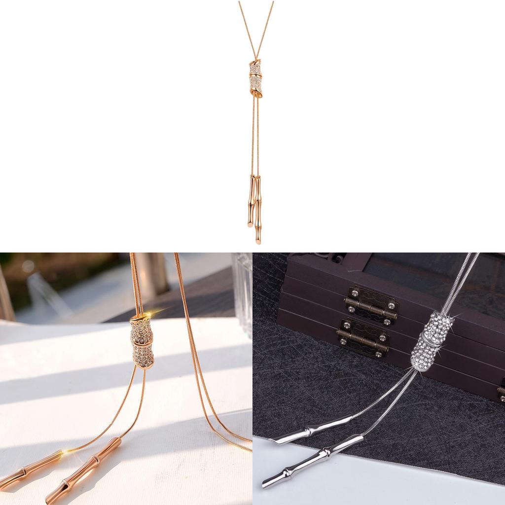 Korean Style Geometric Long Sweater Chain With Pendant For Women Fashion Accessories