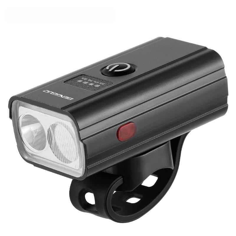 Bicycle Front Light Usb Rechargeable Aluminum Alloy Waterproof Night Riding Gear Indicator light