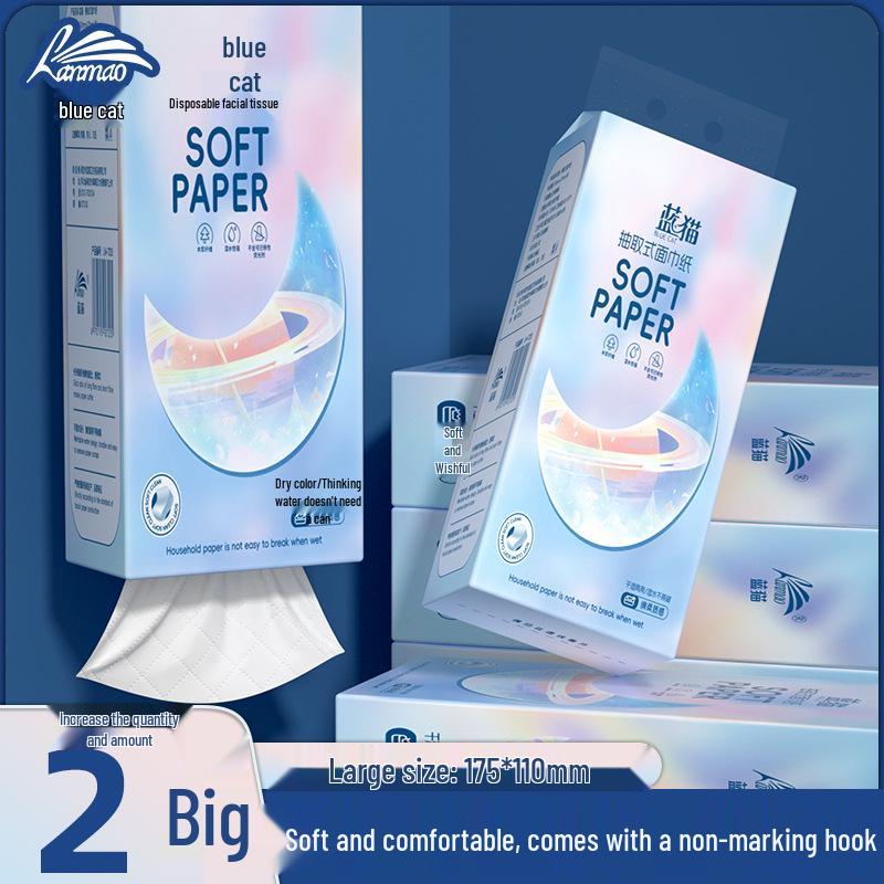 Hanging Tissue Hand Towels: Large Pack of Household Napkins and Toilet Paper