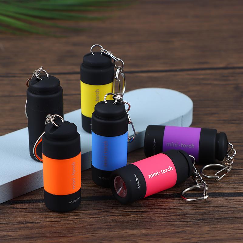 Travel Outdoor Portable Children'S Flashlight Small Keychain Light Usb Charging Flashlight Strong Led