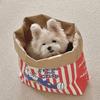 PopcornBag Cat Tent Toy PlayTunnel Tent House Dogs Kraft Paper Bag Hideaway Tunner Boredom Pet Indoor Entertainment Toy