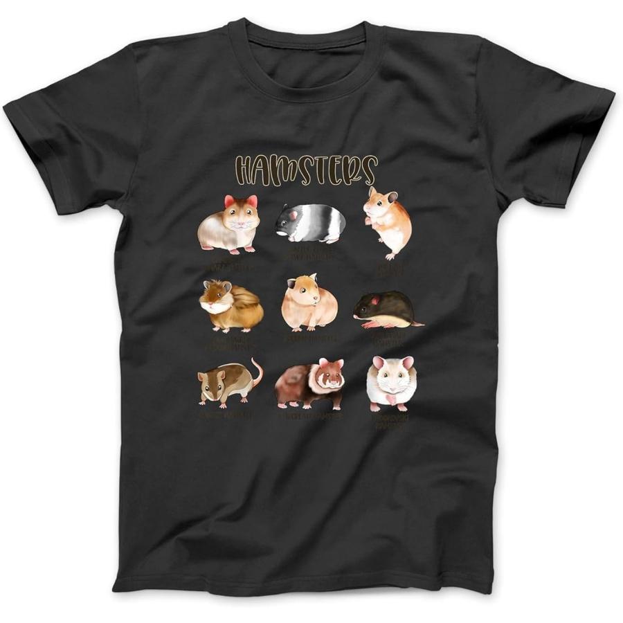Много Разных Хомяков - Типы Хомяков Футболка, Свитшот, Худи для Мужчин Женщин Детей Сделано в Канаде Черный XXXXXL разноцветный