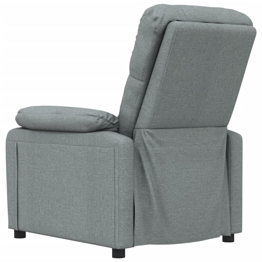 Vidaxl Armchair With Massage, Dark Gray, Fabric