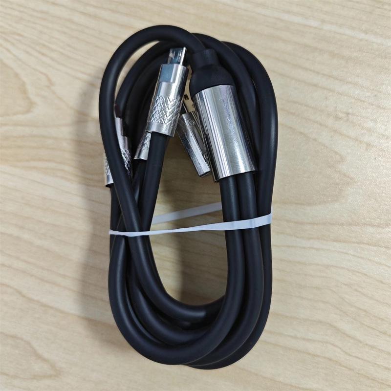 8-Color Fast Charging Zinc Alloy 3-in-1 Mecha Data Cable