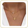 Tewiky Dainty 14k Gold Plated/Silver Cubic Zirconia Necklaces for Women | Simple CZ Jewelry Necklaces Trendy Gifts