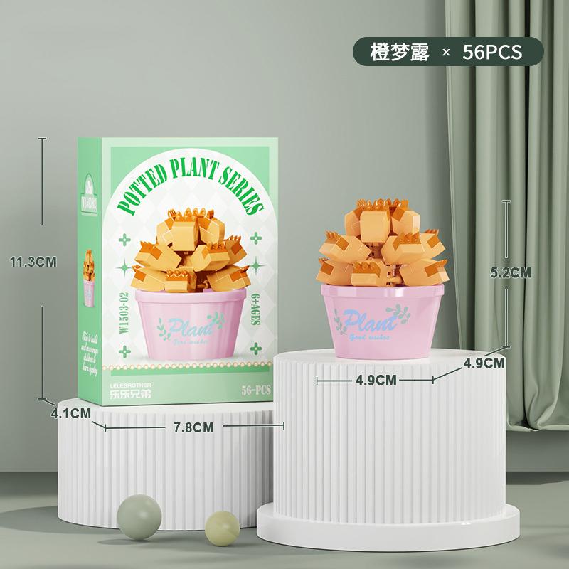 Bukiet Kwiatów Mini Klocki Konstrukcyjne Zestaw Kwiatów 3D DIY Kreatywne Rośliny Mikro Klocki do Dekoracji Domu Prezent dla Dziewczynki Dorosłych Dzieci