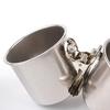 Vogelfutter Kann Tasse mit Klemme Edelstahl Papagei Feeder Wasser Schüssel Anti Nagen Einfach
