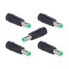DC5521 Female Connector Converters, 5Pack Direct Current Barrels Adapters with DC6.5X3.0Mm/DC6.3X3.0Mm Male Plugs Output and Direct Connection