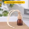 Frosted Glass Car Diffuser Bottle with Lanyard for Essential Oils - Refillable and Ideal for Home or Wardrobe Decor.