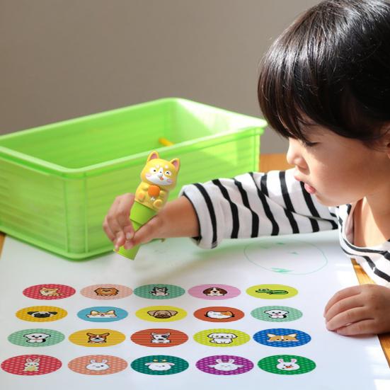 Sticker Seal Activity Pad Stamper 400 Sticker Kunsthandwerk Fidget Spielzeug Sammlerstück Charakter