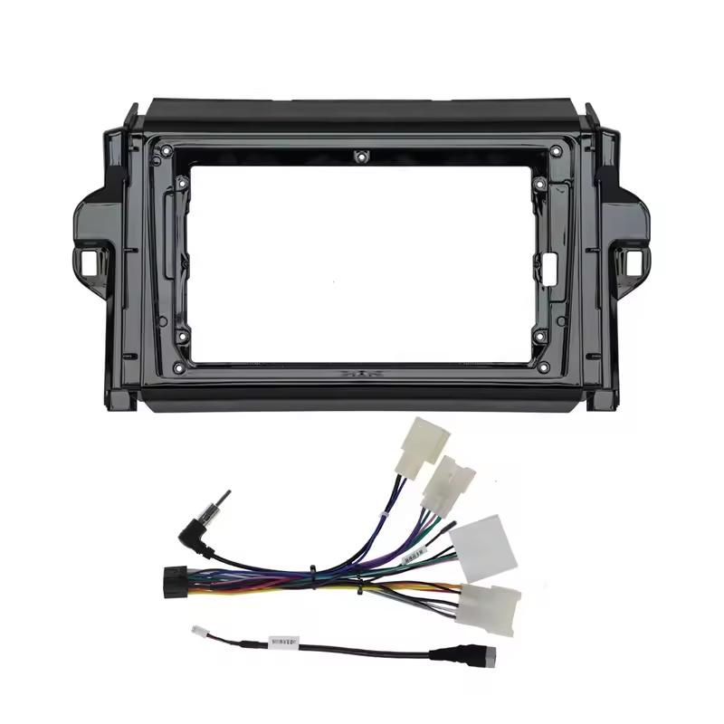 2 Din Autoradio Blende TOYOTA Fortuner 2015-2020 Auto Stereo Audio Player DVD Panel Armaturenbrett Einbausatz Rahmen Mittelkonsole Halter