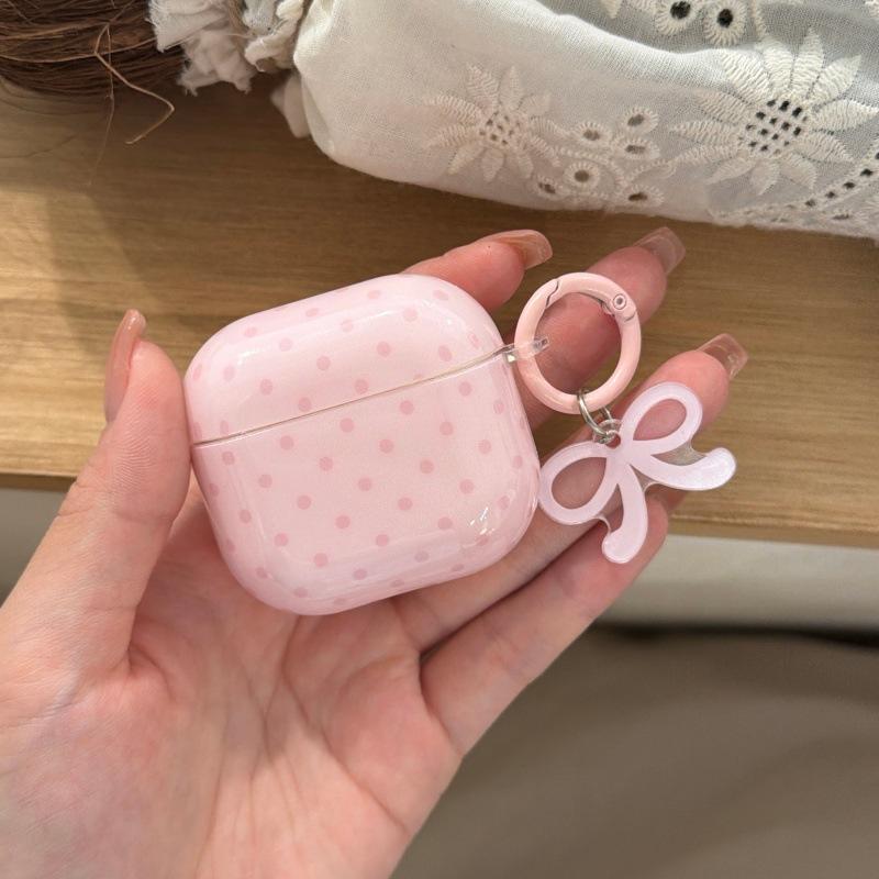 Ins Solid Color Polka Dots for Apple AirPods Pro 1 Generation Protective Case Pro1 Bluetooth Headset Case AirPods 1