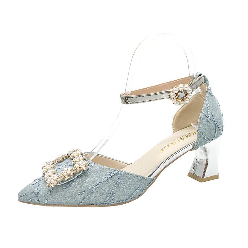 Dame hæler Sko Bryllupssko Point Toe Høye hæler Damesko Elegante kontorsko Dame Pumps Dame Klassiske Pumps