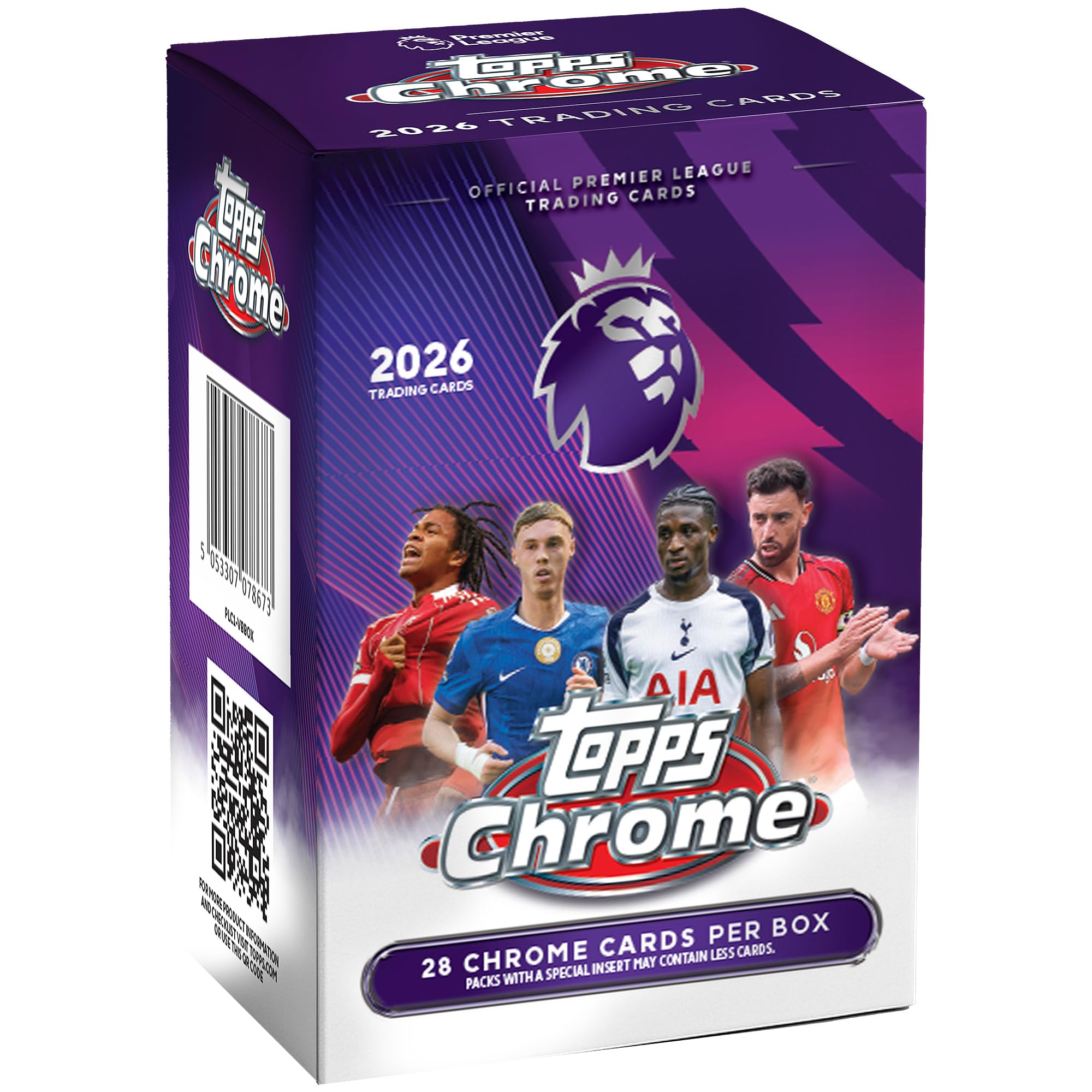 2026 Topps Chrome Премьер-лига Футбол - Запечатано на заводе - Value Box