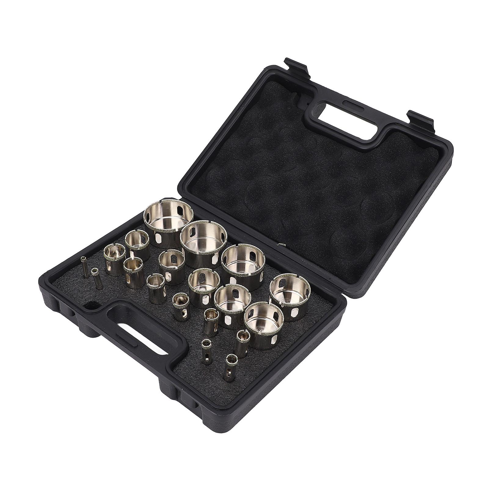 

Набор корончатых сверл для плитки, точные сверла для мокрого и сухого резания, набор корончатых сверл для керамики и стекла