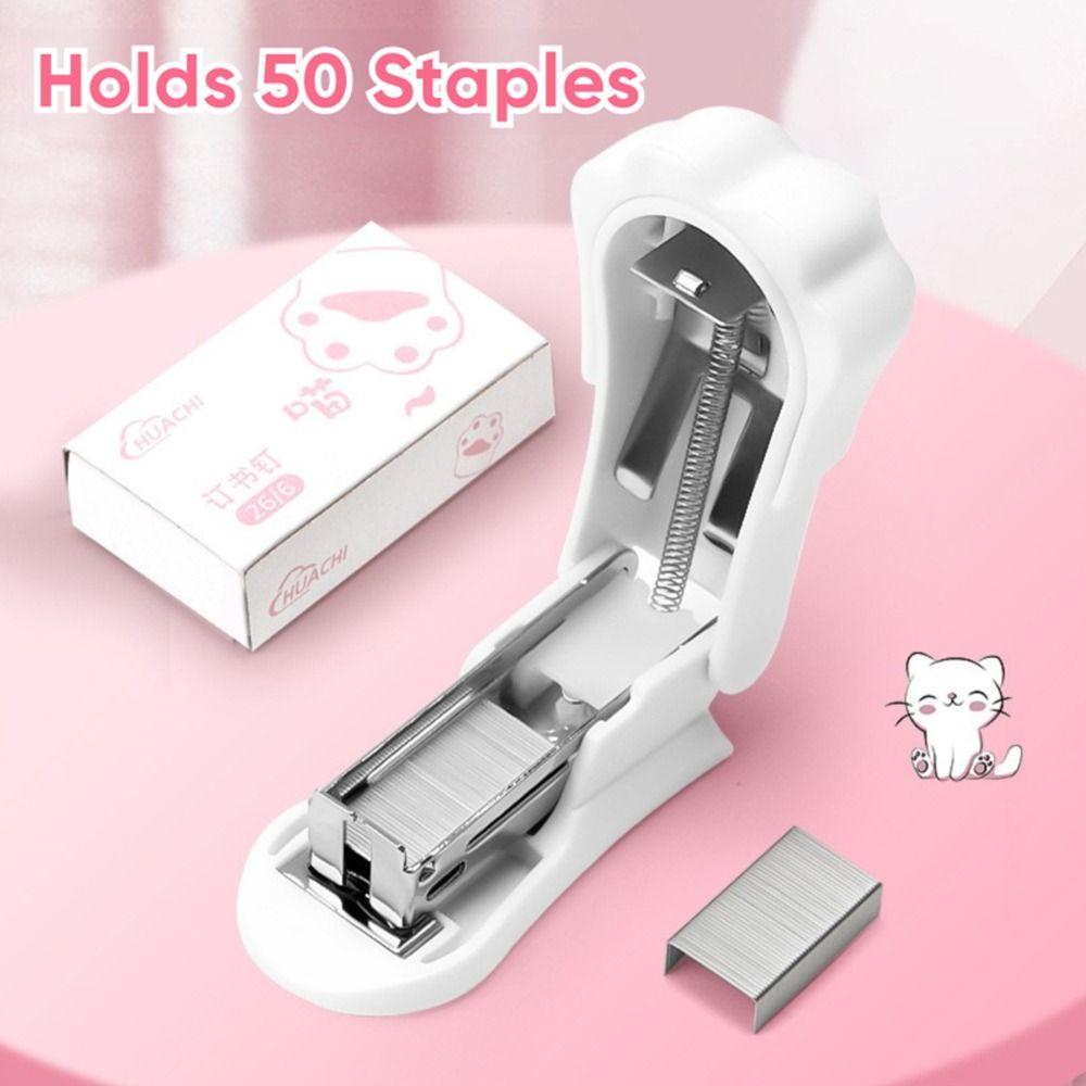 Mini-Portabler Hefter Verwendung 24/6 26/6 Klammern Manuelles Bindewerkzeug Buchbindebedarf
