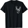 Deer Head Pocket Elk Buck Bow Hunting Archery Hunter Gift T-Shirt