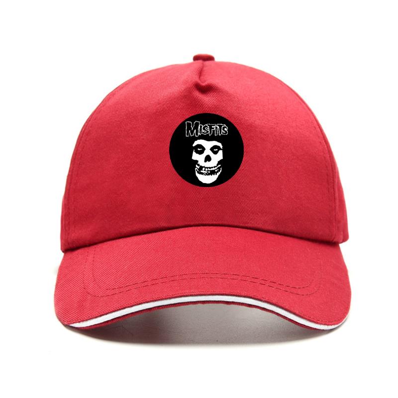 new Unisex's hip-hop punk skull misfits Baseball Cap Fashion brand Rock hip-hop cap punk band hat snapback