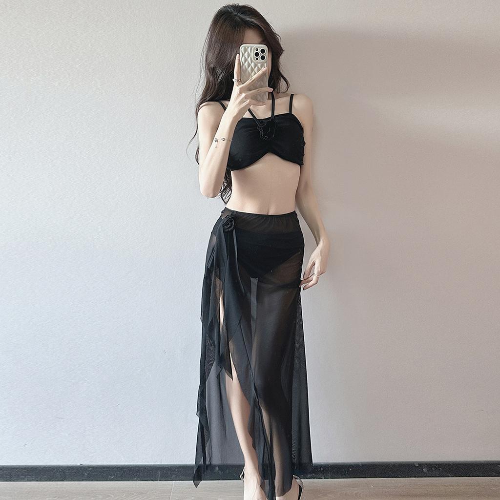 Muse Ruffle Sexy High Waist Babes Split Fashion Bikini Bikini Split Three-piece Swimsuit Women