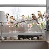 Colorful Flower Branches Bird Glass Windows Home Beautification Decoration Electrostatic Window Stickers Self-adhesive Removable