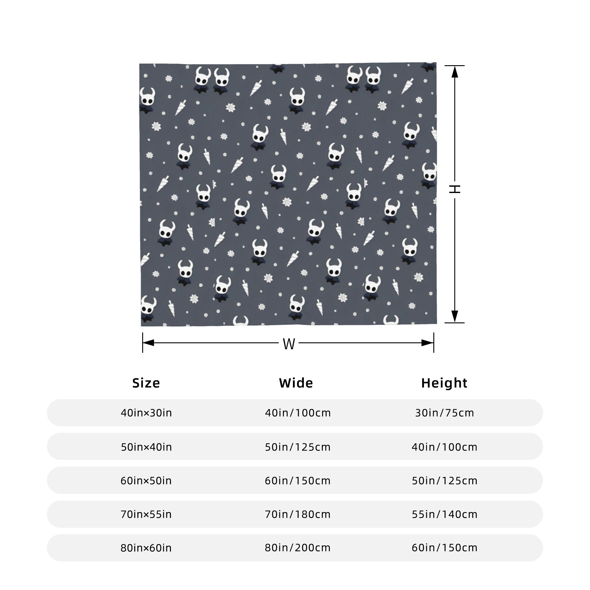 

Hollow Knight Shade Blanket Flannel Summer Air Conditioning Game Cartoon Multi-function Soft Throw Blanket for Bedding Quilt 130x150cm