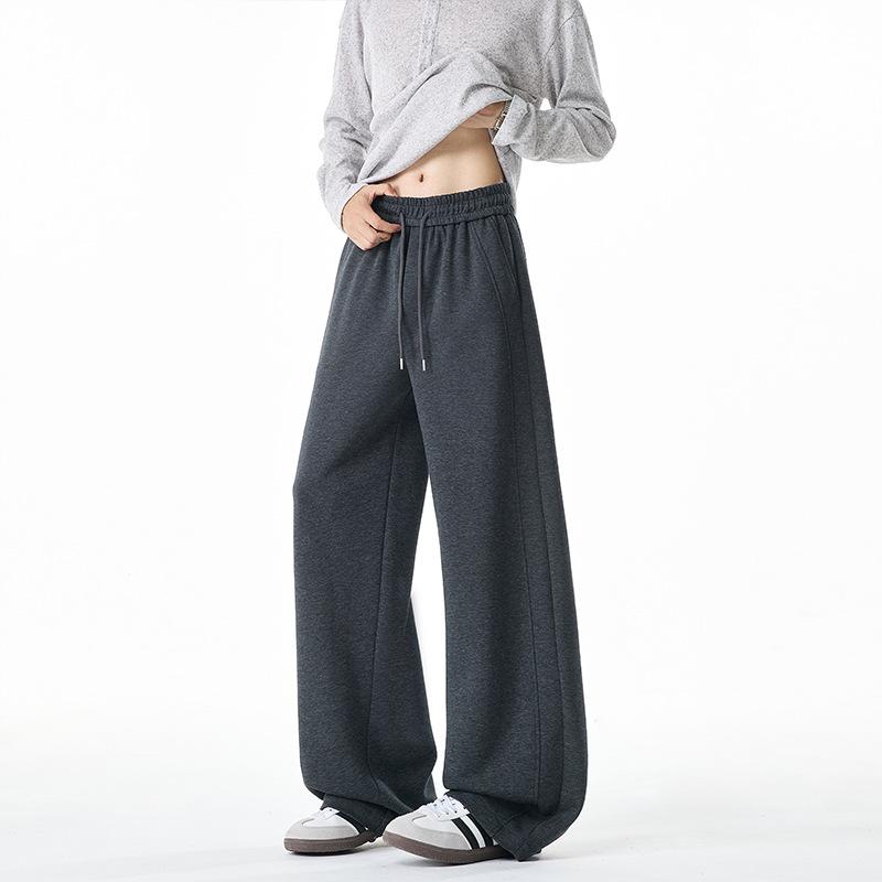Straight Sweatpants Men's Autumn Drape Casual Trousers Sweatpants Students Loose Wide-leg Splicing Scimitar Pants