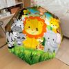 1PC Jungle Animals Umbrella-8-Rib Reinforced, Automatic Open, Lightweight & Durable, Cute Fashion Accessory for Outdoor, Beach or Casual Use, Beach Um