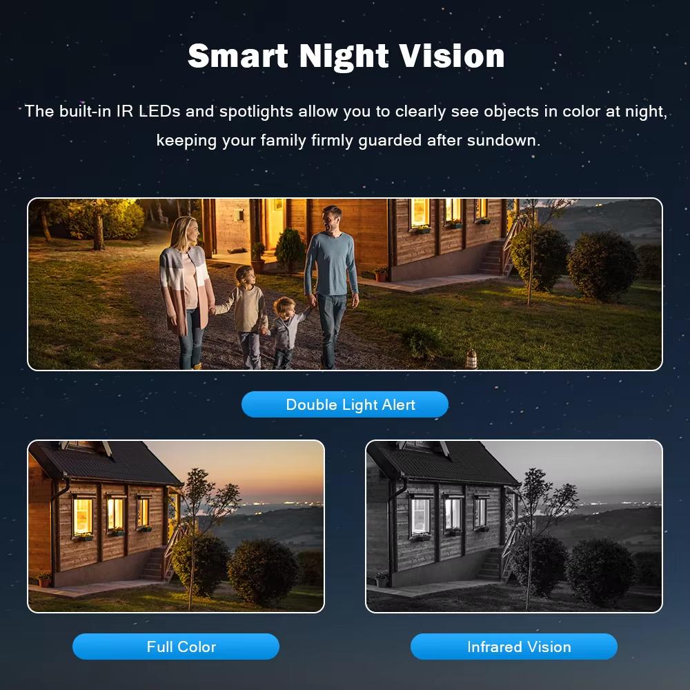 LS VISION 4G SIM Card Solar Camera WiFi 360 IP Camera 8MP 4K CCTV Battery Cameras Outdoor Dual Lens Smart Home Security Surveillance Solar