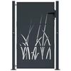 Garden Gate Anthracite 100 X 150 Cm Steel Grass Design