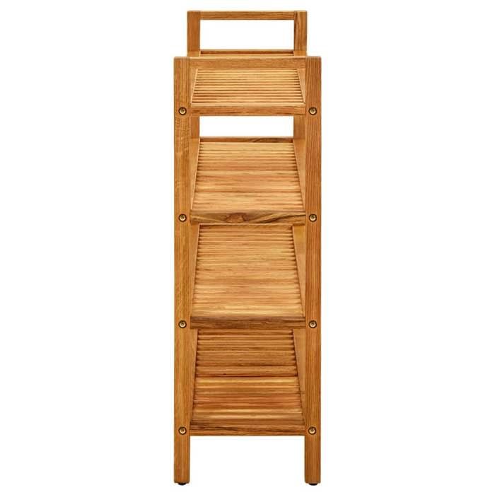 VidaXL 4-Tier Shoe Rack 100x27x80 Cm Solid Oak