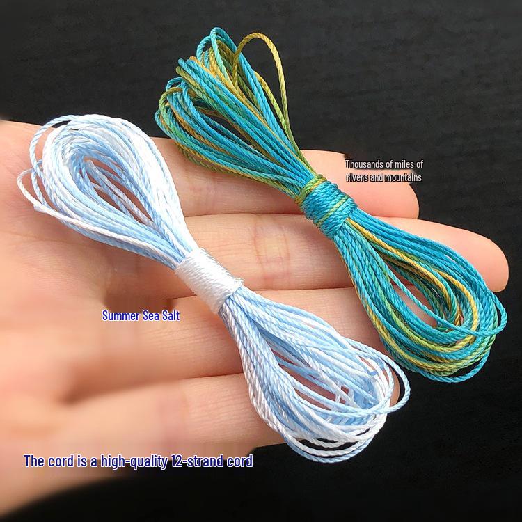 S925 Sterling Silver Kitten Fishing Rope DIY Kit with Weaving Tutorial