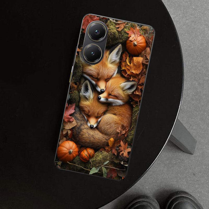 Animal Fox Phone Case Cover for Xiaomi Poco X6 X5 X7 Pro F7 Ultra Redmi 15C 15 13C 13 12C 12 10C 10 10A 9C 9A 9T 9 Coque Poco X6