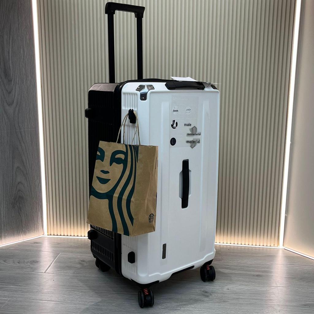 Antibacterial Extra Large Capacity 5-Wheel Trolley with Combination Lock for Check-in and Carry-on