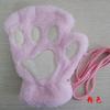 Trendy Unisex fluffy cat xmas bear Fingerless Mittens Gloves Paw gift Pair of gloves chic women